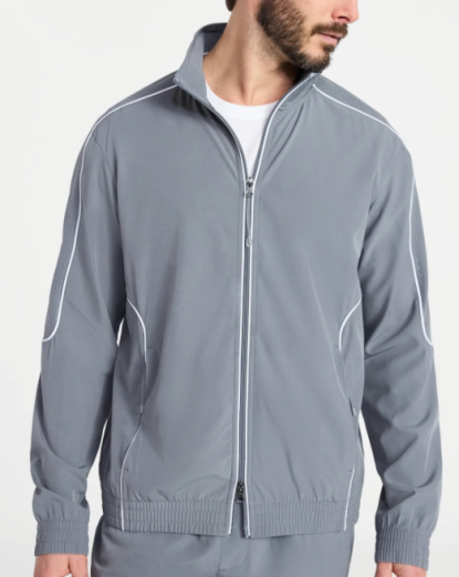 Athletic Works Men's Woven Full Zip Jacket Walmart
