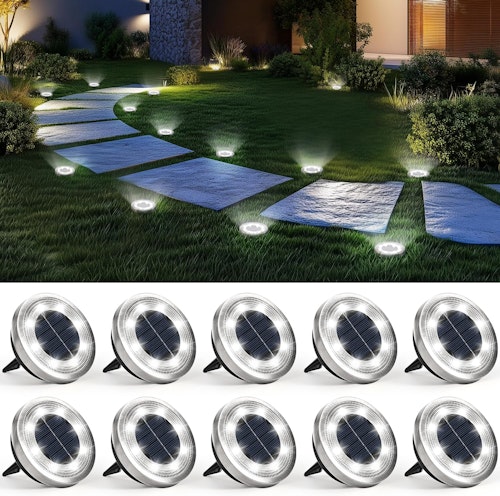 Solpex Outdoor Waterproof Solar Ground Light 10-Pack