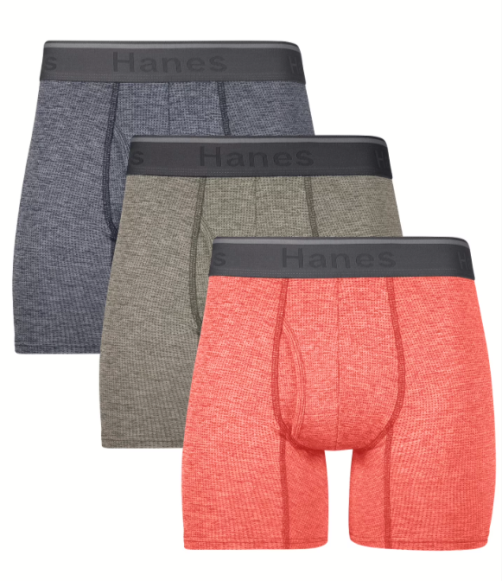 3-Pack Hanes Breathable Stretch Mesh Boxer Briefs Walmart