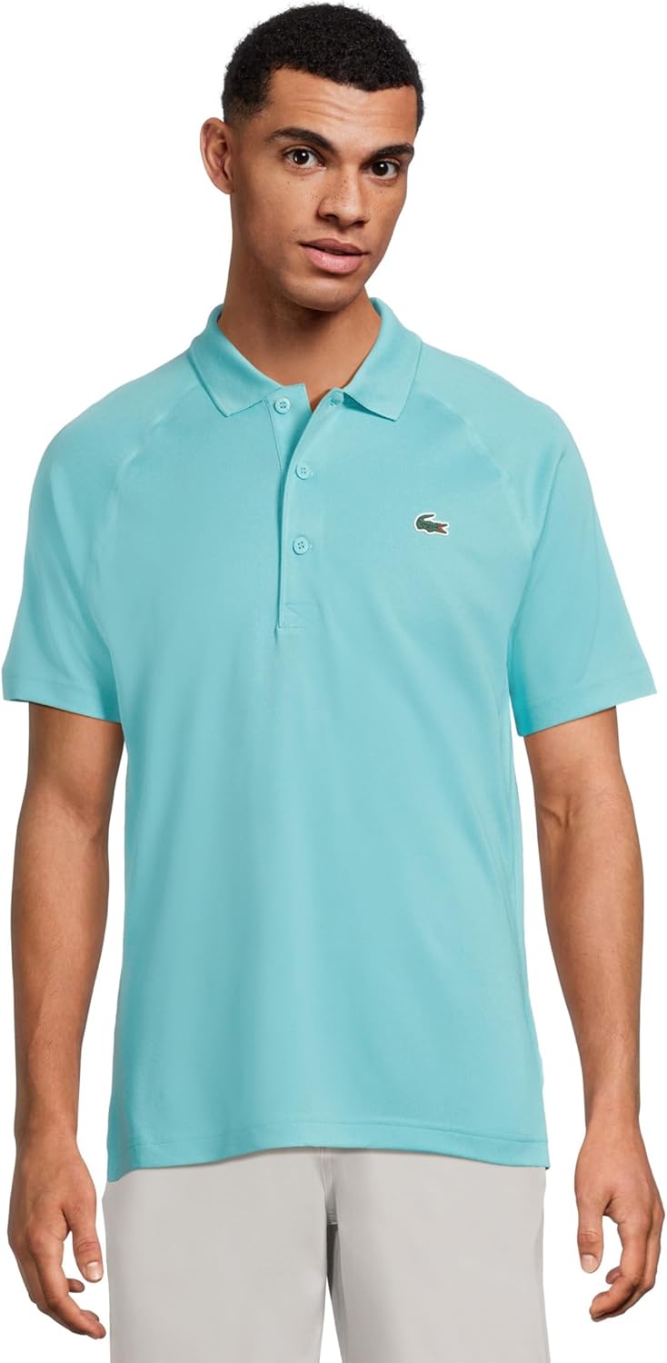 Lacoste Men's Regular Fit UV Protect Golf Polo Shirt, Cove, Small