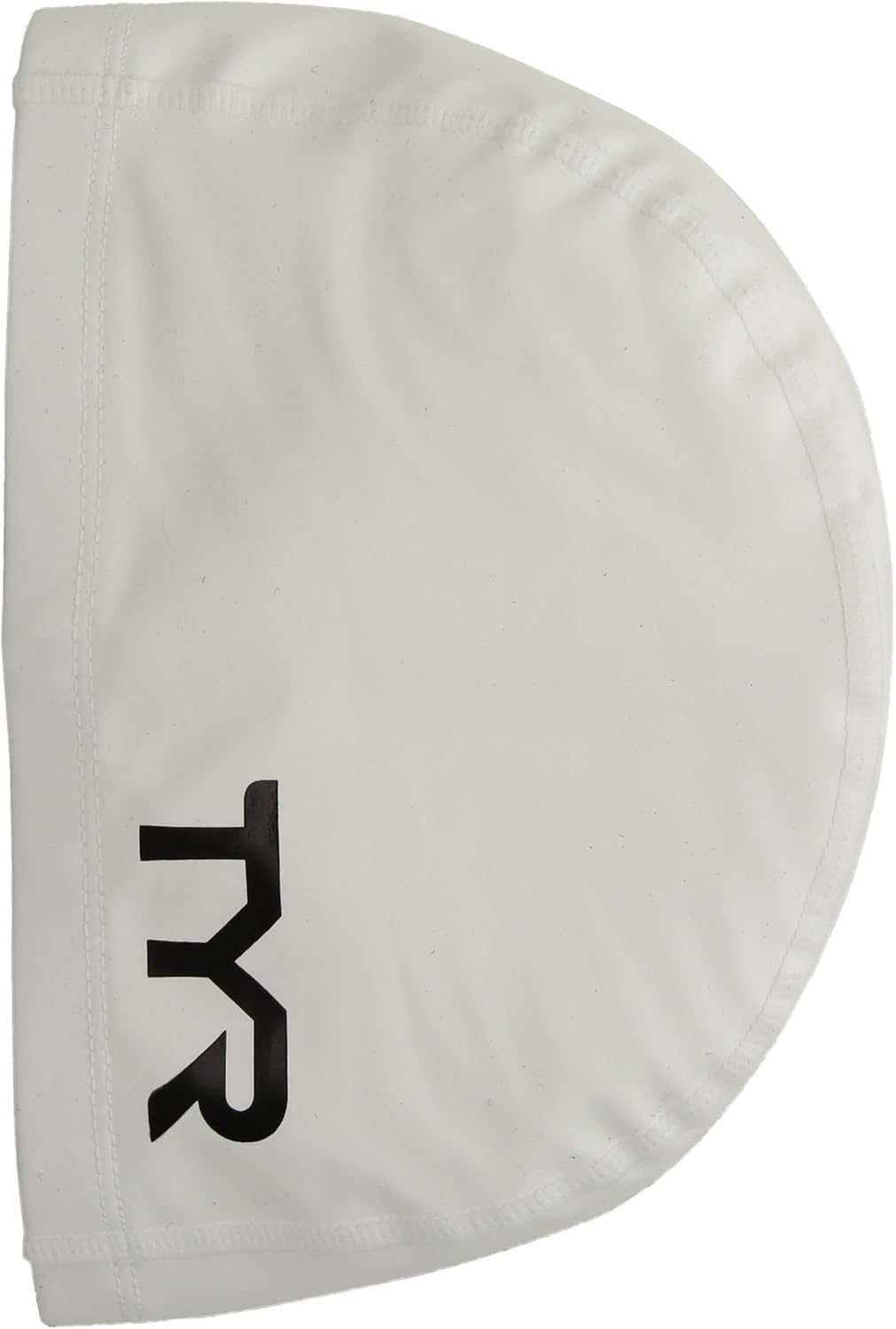 TYR Silicone Comfort Swim Cap, White, One Size