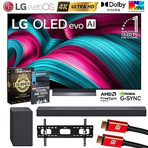 65" LG C5 OLED evo TV + SC9S 3.1.3 Soundbar + 26-Month Warranty $1400 + Free S&H