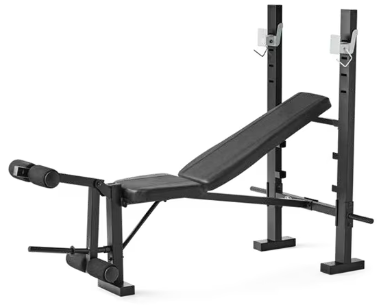 Athletic Works Standard Bench & Rack Combo with Leg Press Walmart