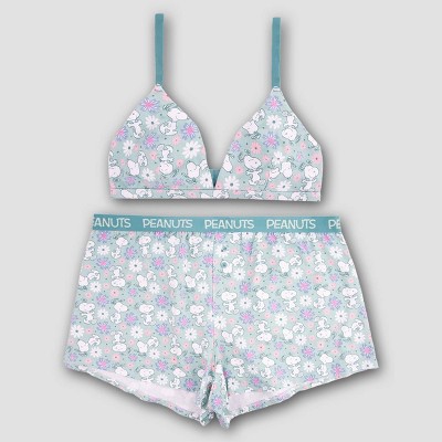 Women's Snoopy Cami & Boxer Set - Multicolor L