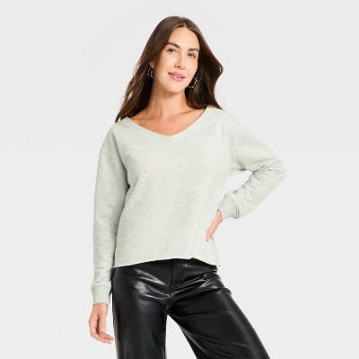 Women's Oversized Sweatshirt - Universal Thread™ Heather Gray M