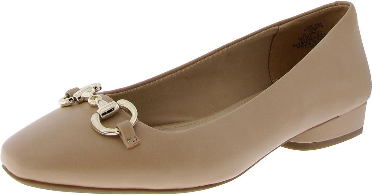 Anne Klein Women's Cora Flat, Nude, 10 M