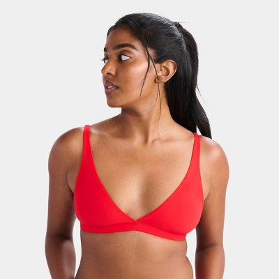 Parade Women's Re:Play Plunge Bralette - Balloon S: Recycled Nylon & Spandex, Adjustable Strap, Medium Coverage, Solid Pattern