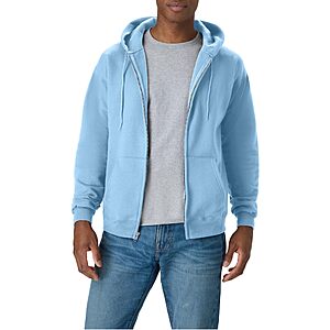 Hanes Men's Full-Zip EcoSmart Fleece Hoodie (Light Blue) $9.10