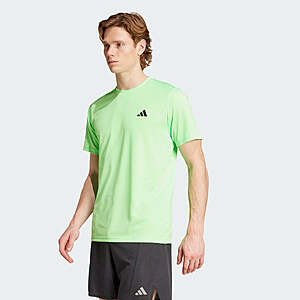 adidas Men's Train Essentials Training T-Shirt (Lime Burst) $7 + Free S&H