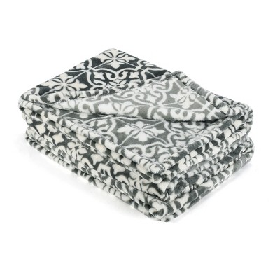 Catalonia Moroccan Style Fleece Throw Blanket, Soft Cozy Fluffy All Seasons Lounge Blanket Throw 50"x60"