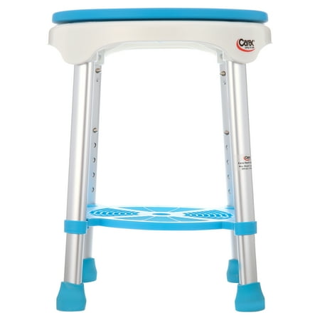Carex EZ Bath and Shower Swivel Stool with Storage Tray