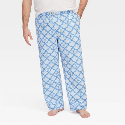Men's Geo Trellis Pajama Pants Blue- Roller Rabbit x Target 4XL