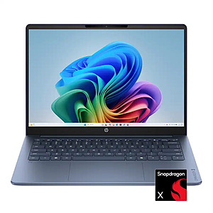 HP OmniBook 3 Touchscreen Laptop: Snapdragon X, 14" Touch, 16GB RAM, 512GB SSD $550 + Free S&H
