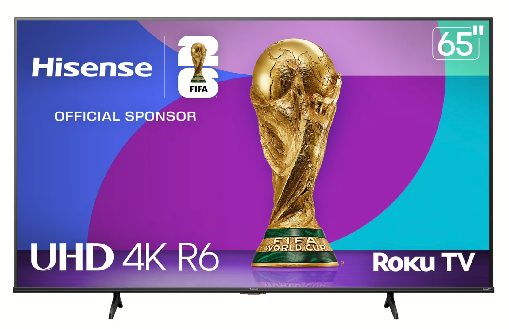 Hisense 65R6E4 65" 4K UHD HDR LCD Roku Smart TV Walmart