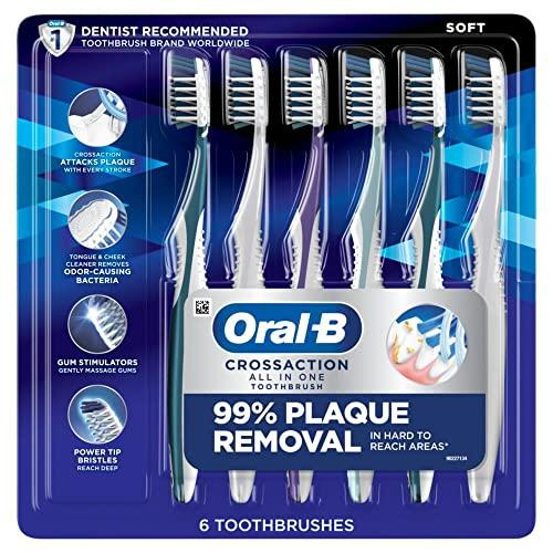 6-Count Oral-B Pro Health CrossAction All in One Toothbrushes Amazon