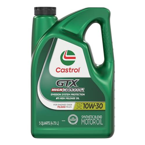 5-Qt Castrol GTX High Mileage 10W-30 Synthetic Blend Motor Oil Amazon