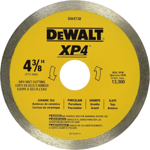 DeWalt 4-3/8" Wet/Dry Tile Saw Blade