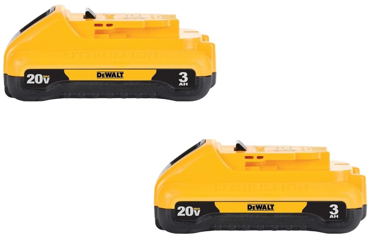 2-Pack DEWALT 20V MAX 3.0-Ah Battery Pack Home Depot