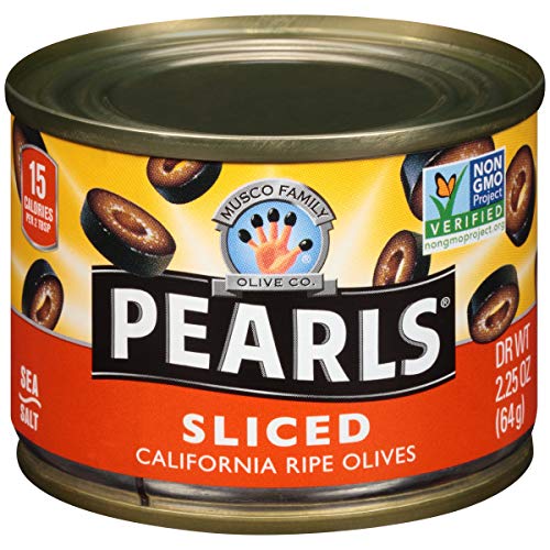 Pearls Sliced Ripe Black Olives, (1) 2.25-Ounce Can