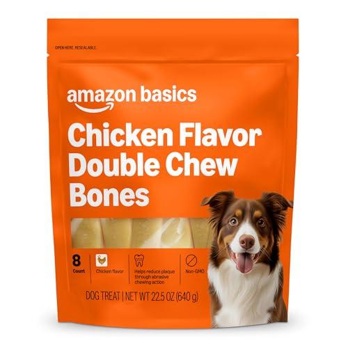 8-Count Amazon Basics Double Chew Bone Dog Treats Amazon