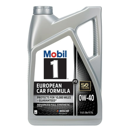Mobil 1 FS European Car Formula Full Synthetic Motor Oil 0W-40, 5 Quart