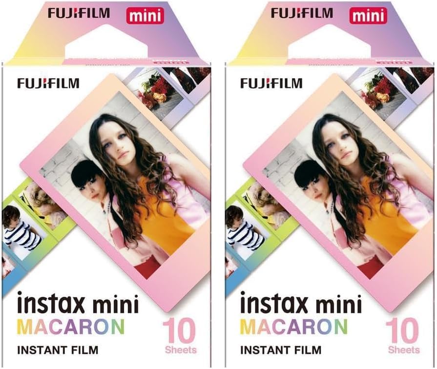 Fujifilm Instax Mini Macaron Film - 10 Exposures (Pack of 2)