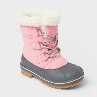 Kids' Kit Waterproof Snow Boots - Cat & Jack™ Pink 1