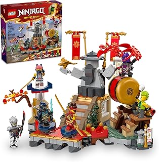 LEGO NINJAGO Tournament Battle Arena Playset with 6 Minifigures, Action Toy for Kids, Ninja Toy Building Set, Birthday Gift Idea for Boys and Girls Aged 7 and Up, 71818