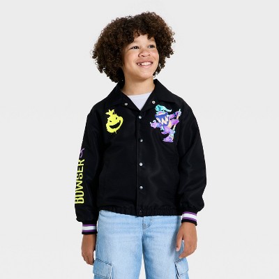 Boys' Nintendo Super Mario Brothers Bowser Jacket - White/Black XS