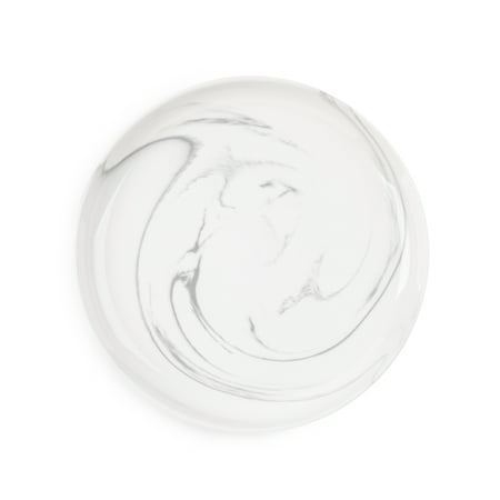 Thyme & Table Gray Marble Ceramic Salad Plate