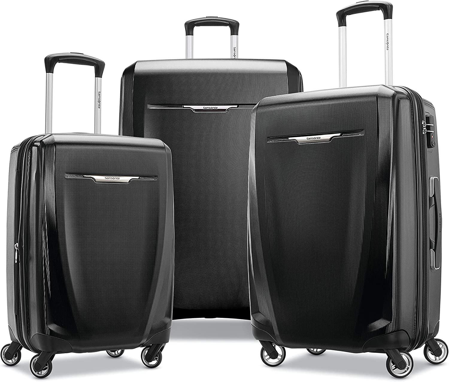 3-Piece Samsonite Winfield 3 DLX Hardside Spinner Set Amazon