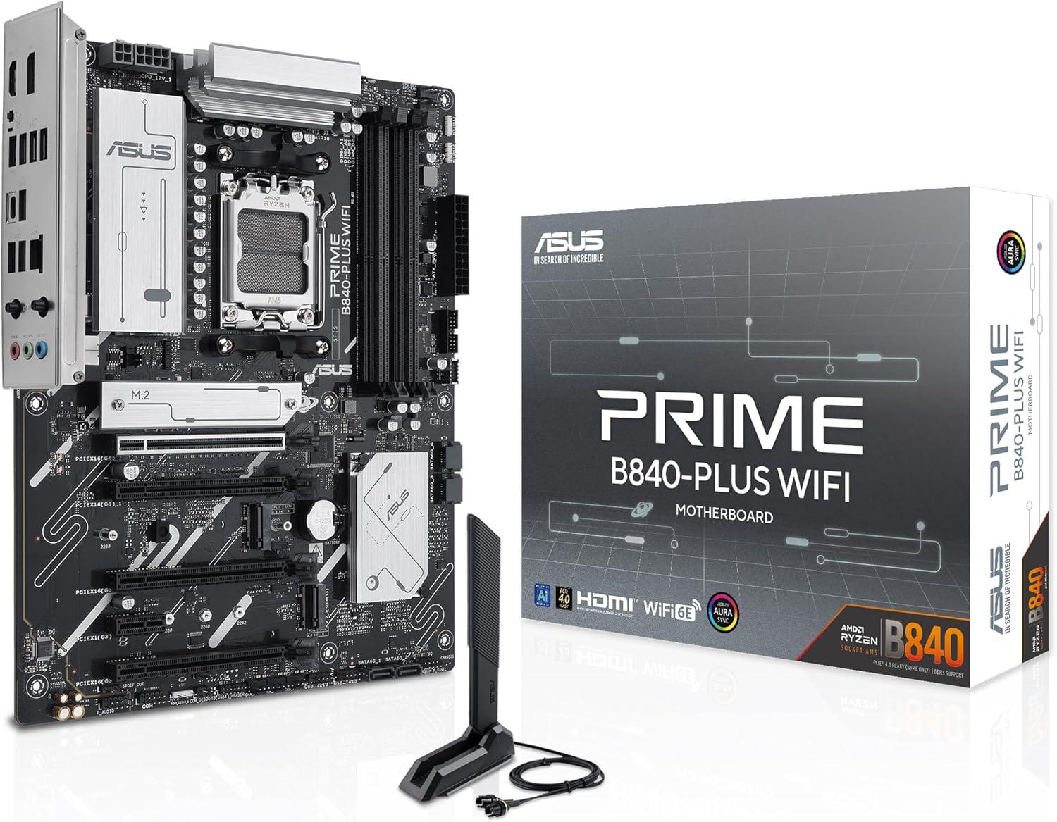 ASUS Prime B840-PLUS WiFi AMD AM5 B840 ATX Motherboard Amazon