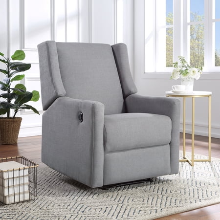 Suite Bebe Pronto Wingback Electric Power – Modern Nursery or Living Room Recliner, Gray