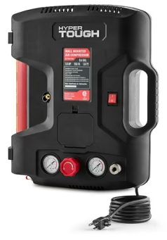 Hyper Tough 0.6-Gallon 150 PSI Oil Free Wall-Mount Air Compressor Walmart