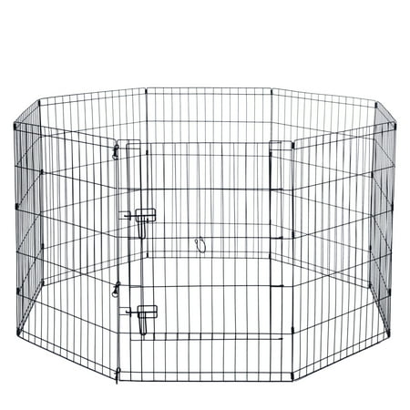 Max & Marlow Portable Dog Playpen, 8-Panel Metal Dog Fence, Indoor & Outdoor Use, Customizable, 36" Height