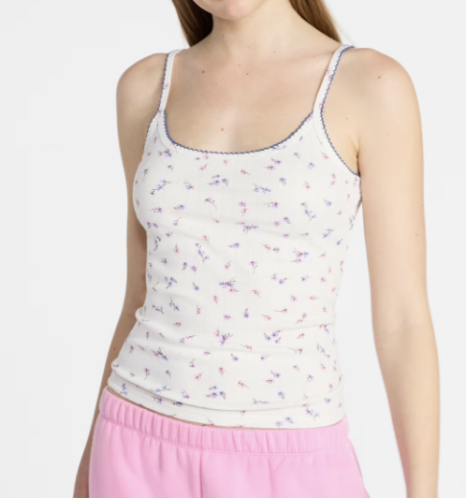 No Boundaries Pointelle Women's Tank Top Walmart
