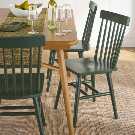 Better Homes & Gardens Gerald Dining Chairs in Green, Set of 2