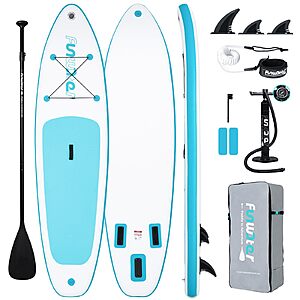 FunWater Inflatable Ultra-Light Stand Up Paddle Board (Sky Blue) $78.90 + Free S&H