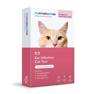 MySimplePetLab Cat Ear Infection Test Kit: Pet Type Cat, Product Weight 0.15, Product Depth 1.3