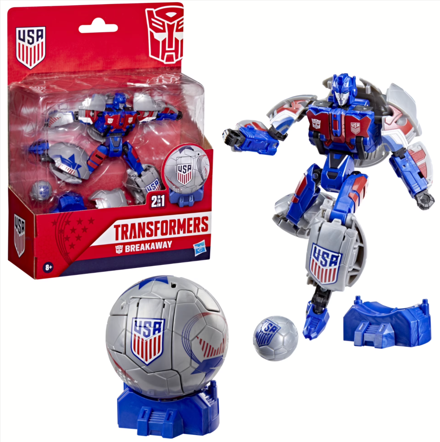 Hasbro Transformers Breakaway 5.5" Action Figure w/ Soccer Ball eBay