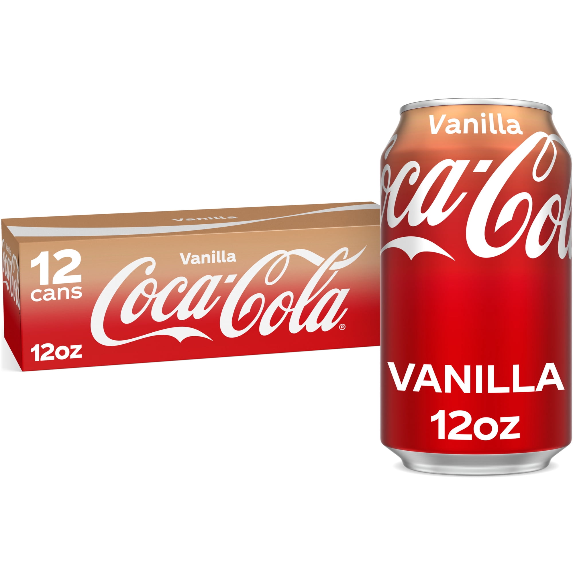 Coca-Cola Vanilla Soda Pop Fridge Pack Cans, 12 fl oz, 12 Pack