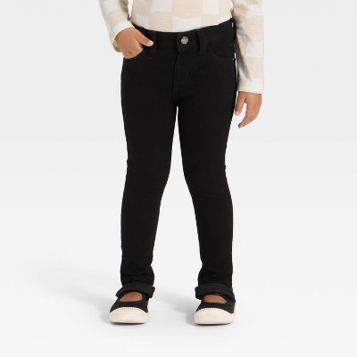 Toddler Girls' Denim Jeggings - Cat & Jack™ Black 2T