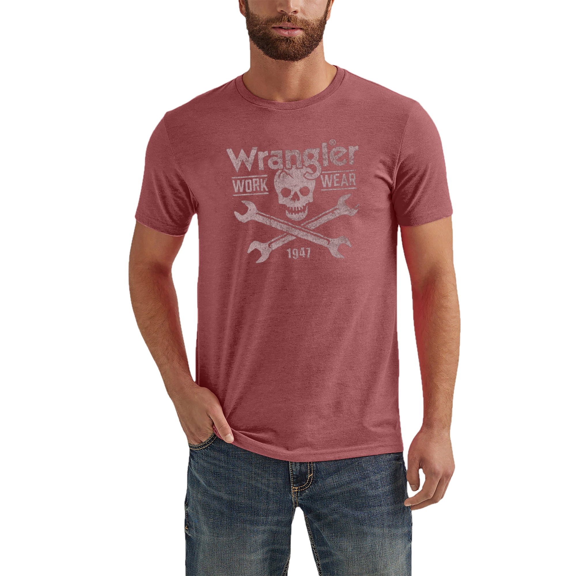 Wrangler Men's Big and Tall Graphic T-Shirts , Big Size's up to 6XL and Tall Size's up to 5XT