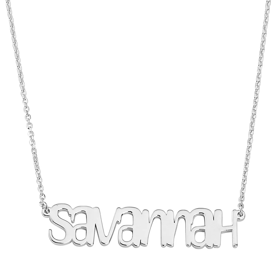 Custom Sterling Silver Name Necklaces $25