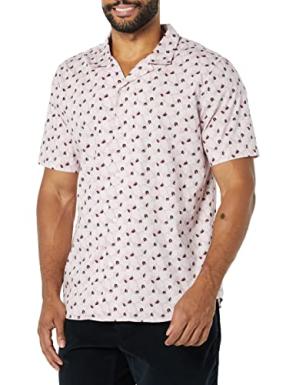 Amazon Essentials Men's Vacation Cotton Short Sleeve Resort Shirt (L only) Amazon