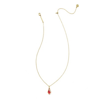 Kendra Scott Jesse Pendant Necklace - Rose Dichroic Glass