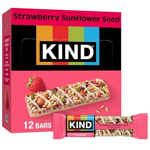 12ct KIND Strawberry Sunflower Seed Snacks Bars Amazon