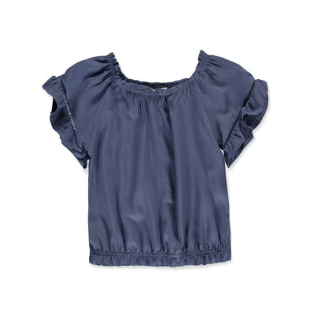 Jessica Simpson Girls' Off The Shoulder Blouse with Ruffle Sleeves, Sizes 4-16