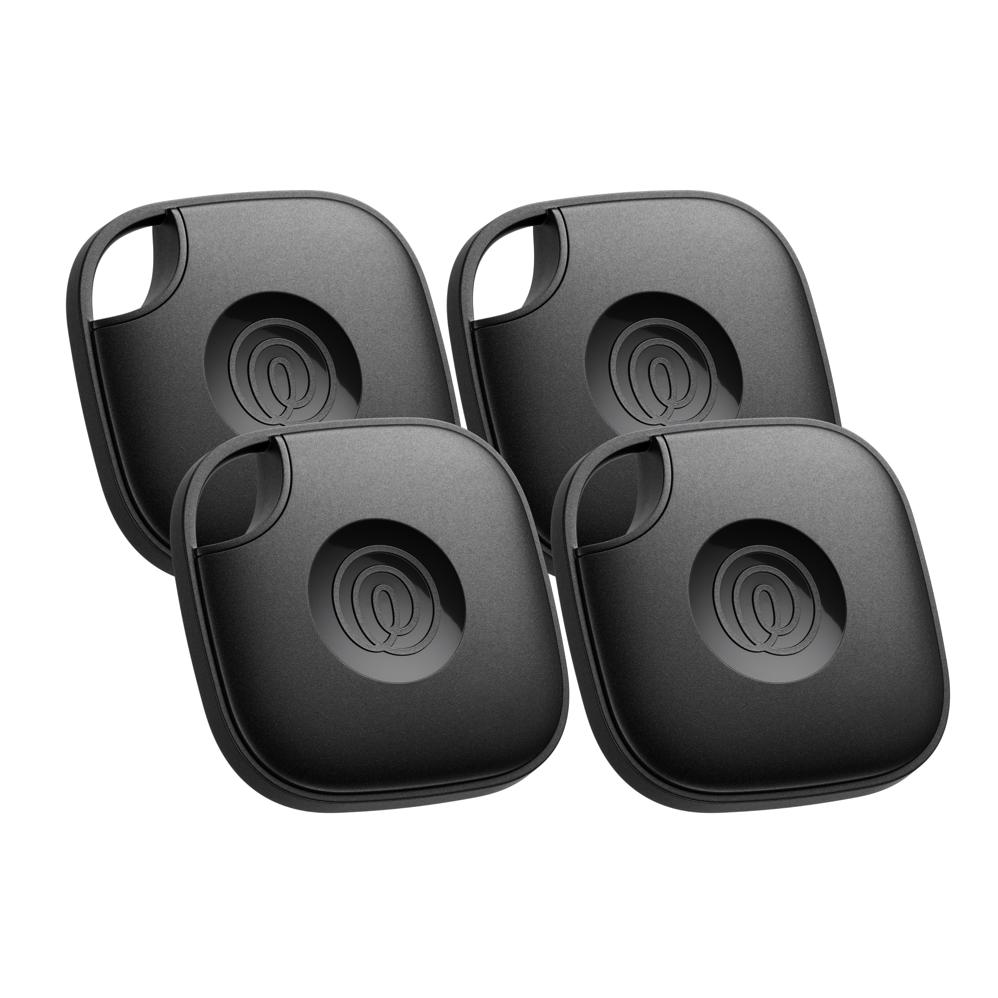 Tile by Life360 - Life360 Tile Bluetooth Tracker, Keys Finder and Item Locator. iOS and Android Compatible. 4-Pack - Black