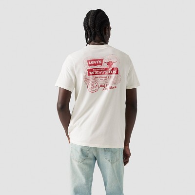 Levi's® Men's Standard Fit Short Sleeve Logo Crewneck T-Shirt - Off-White S